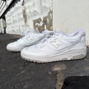New Balance 550 All-White Sneakers